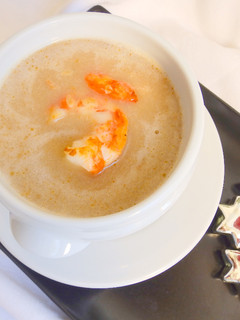 Una foto de Crema de marisco