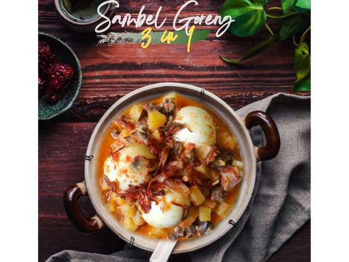 Langkah Mudah untuk Membikin Resep Sambel Goreng 3 in 1 (telur, Ati, Kentang) yang Lezat Sekali Anti Ribet, Uenak Banget