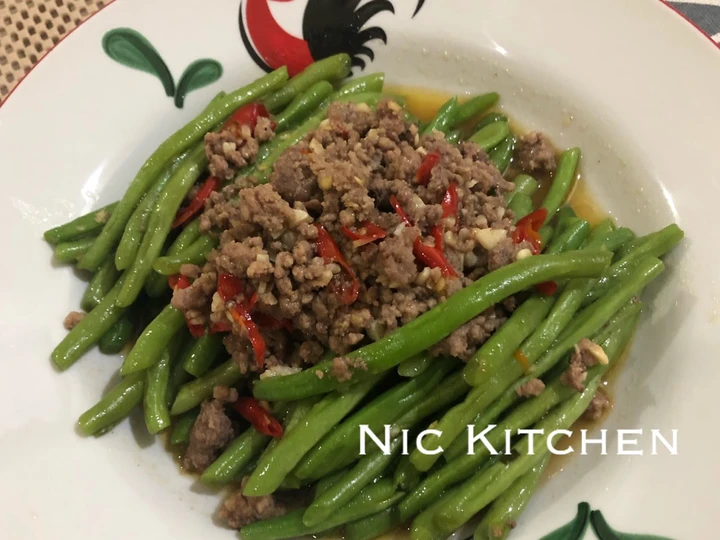Cara Sederhana Menyiapkan Resep  Tumis buncis daging cincang yang Lezat Sekali, Bisa Manjain Lidah