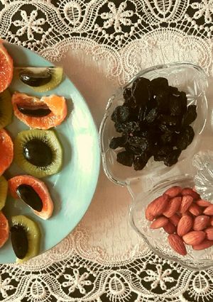 A picture of Fruits and Nuts.