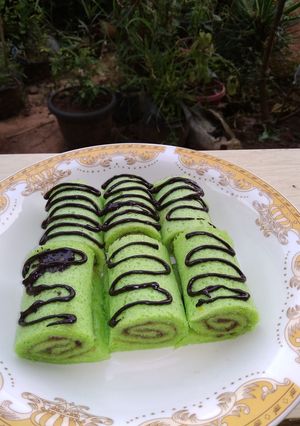 Foto resep Bolu Gulung Pandan