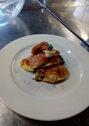 Una foto de Omelette de camarón