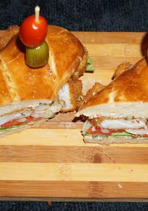 A picture of Fried Fish Sandwich, Jon Style.