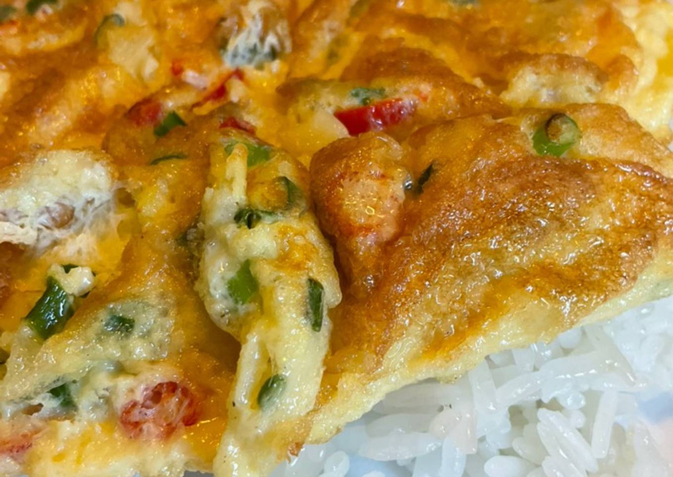 Fragrant Whisked Fried Egg (Telur Dadar Wangi)