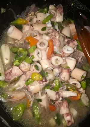 Foto resep Cumi asin pete