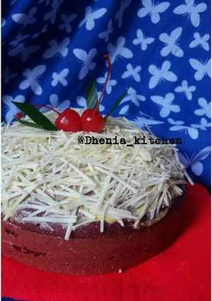 Foto resep Bolu kukus Red velved keju 🍰