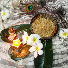 A picture of Dhaniya Panjiri.