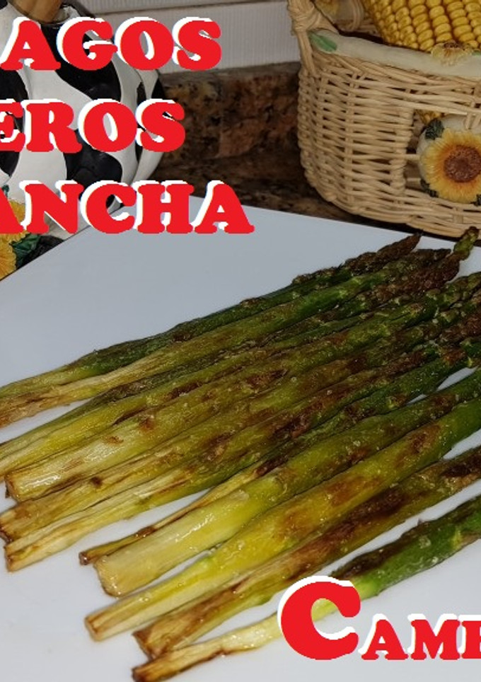Una foto de Espárragos trigueros a la plancha