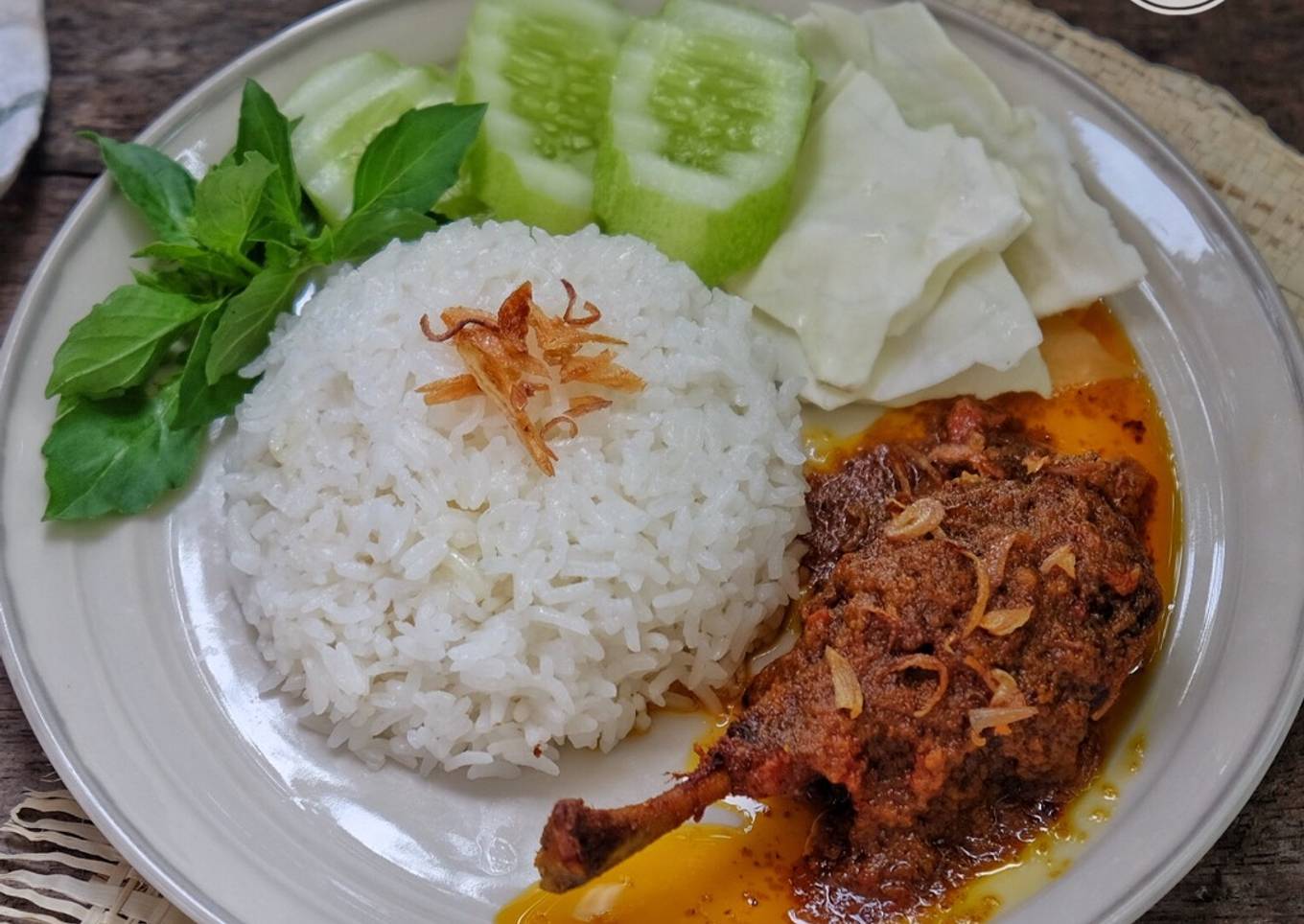 Nasi bebek Madura