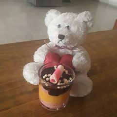 A picture of Chocolate truffle pudding.