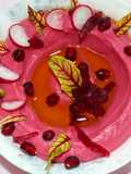 Hummus with Tahini and Beetroot