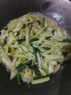 Foto resep Tumis labu Siam kacang panjang rebon