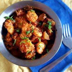 A picture of Prawn-Potato Stir Fry.