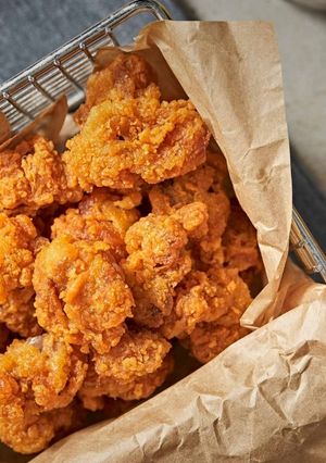 Una foto de Deliciosas croquetas de arroz fritas!