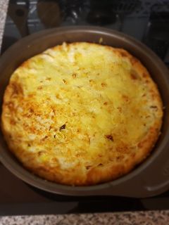 Una foto de Quiche de puerros