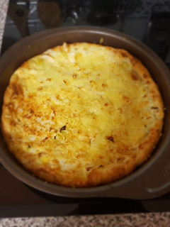 Una foto de Quiche de puerros