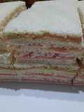 Simples creativos con 3 cremas para untar, base jamón