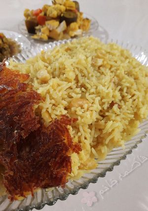 عکسی از دستور برنج لپه باقالی
