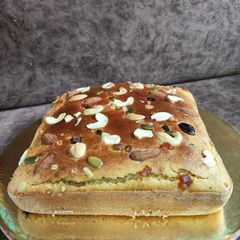 A picture of Besan Banana Cake.