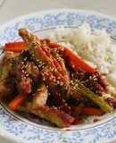 Fajitas dulces de cerdo