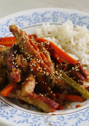 Una foto de Fajitas dulces de cerdo