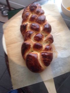 Una foto de Trenza pan dulce suizo