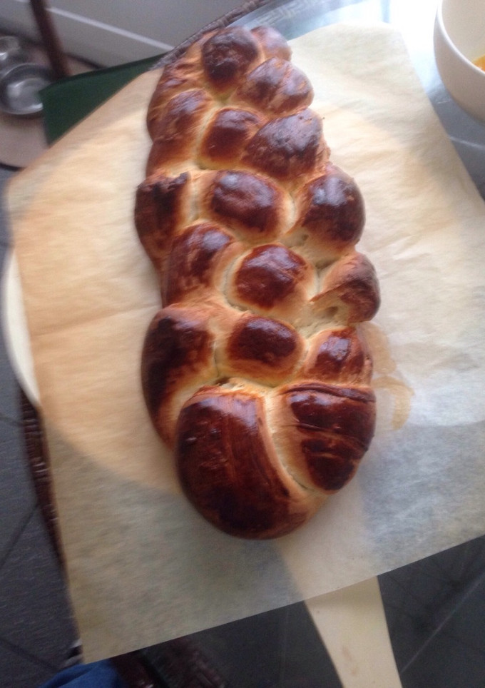 Una foto de Trenza pan dulce suizo