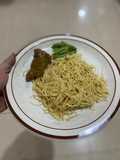 Angel Hair Aglio Olio with Rendang + Buncis kukus