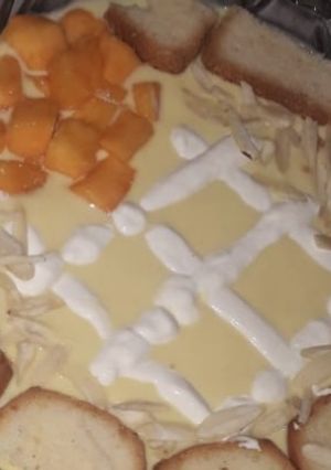 A picture of Mango custard.