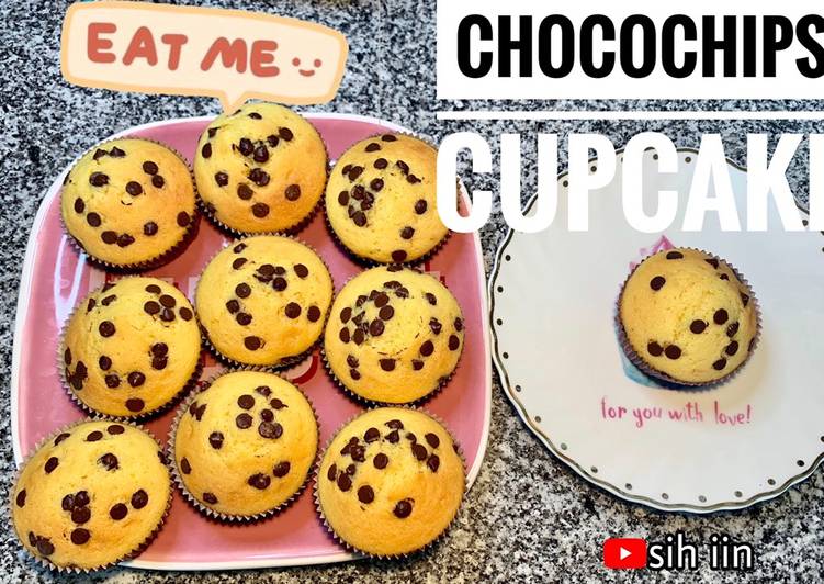 Resep Chocochips Cupcake mudah dan enak tanpa mixer