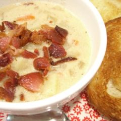 A picture of Grandma's Potato Soup.