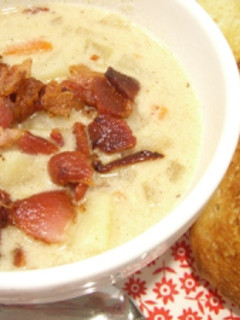 A picture of Grandma's Potato Soup.