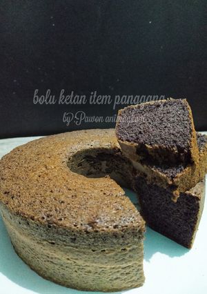 Foto resep 189# bolu ketan item panggang