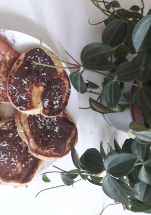 Une photo de Pancakes protéinés miel-vanille
