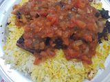 سمك شعري مشوي بصوص الطماطم
