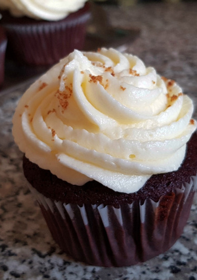 Una foto de CupCakes de Cerveza Negra con Chocolate