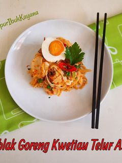 Foto resep 557. Seblak Goreng Kwetiau Telur Asin