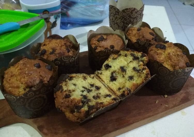 Resep Vanilla Choco Chips Muffin, Enak