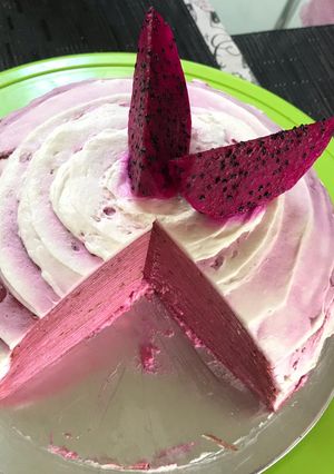 Foto resep Mille Crepes Buah Naga