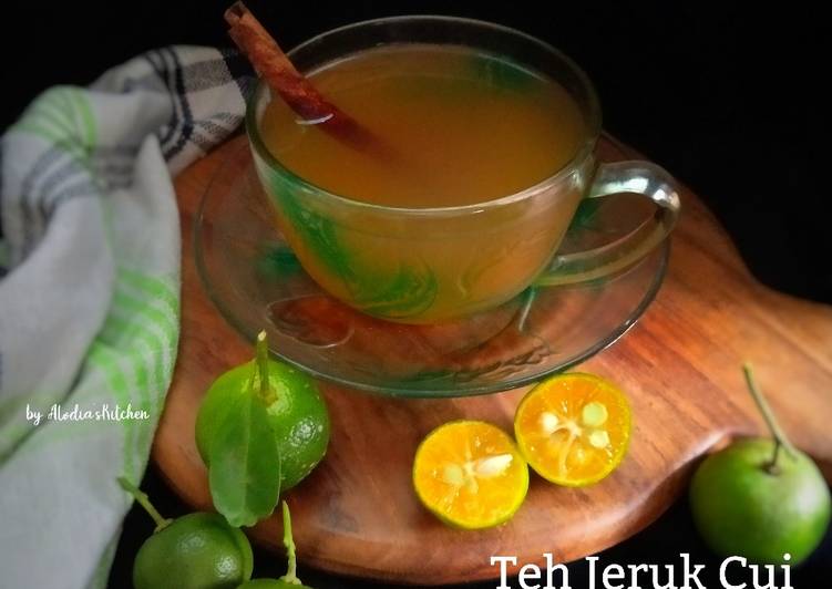 Resep Teh Jeruk Cui Kayu Manis, Lezat Sekali