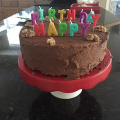 A picture of Chocolate Birthday Cake (with buttercream).