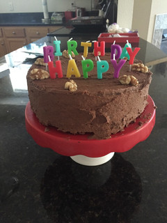 A picture of Chocolate Birthday Cake (with buttercream).