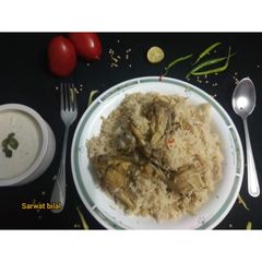 A picture of Chicken Steam Pulao.