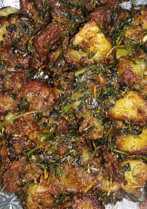 A picture of Aloo methi veg recipe.