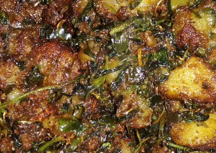 Steps to Make Award-winning Aloo methi veg recipe