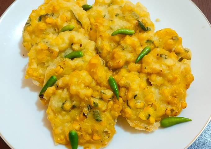 Cara Gampang Membuat Bakwan Jagung ala Cafe lembut, garing cresss Anti Gagal