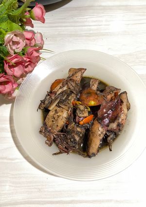 Foto resep Cumi hitam masak saos tiram