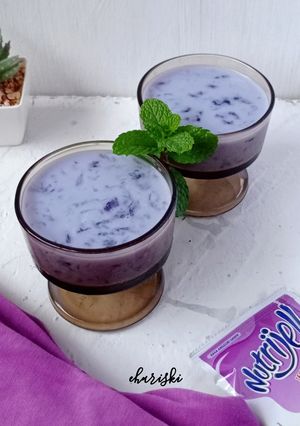 Foto resep Es Susu Lumut Lilac
