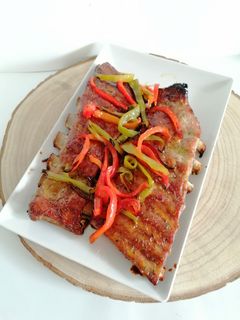 Una foto de Costillar de cerdo a la miel