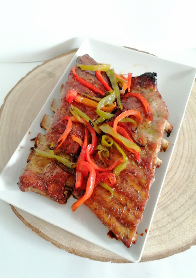 Una foto de Costillar de cerdo a la miel